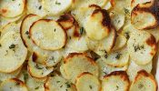 Garlic and salt poncertina potatoes